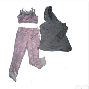 Nike hoodie and girls workout Set